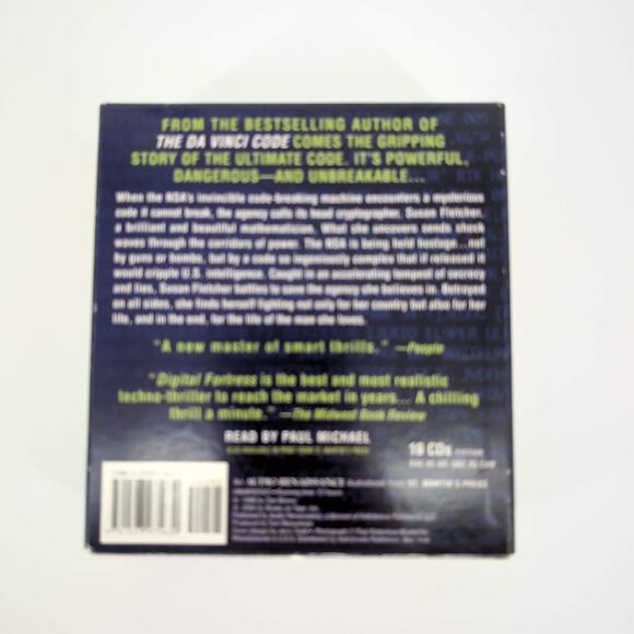Digital Fortress 10 Compact Discs / CDs AUDIO BOOK Novel by Dan Brown - GUC - Picture 10 of 15